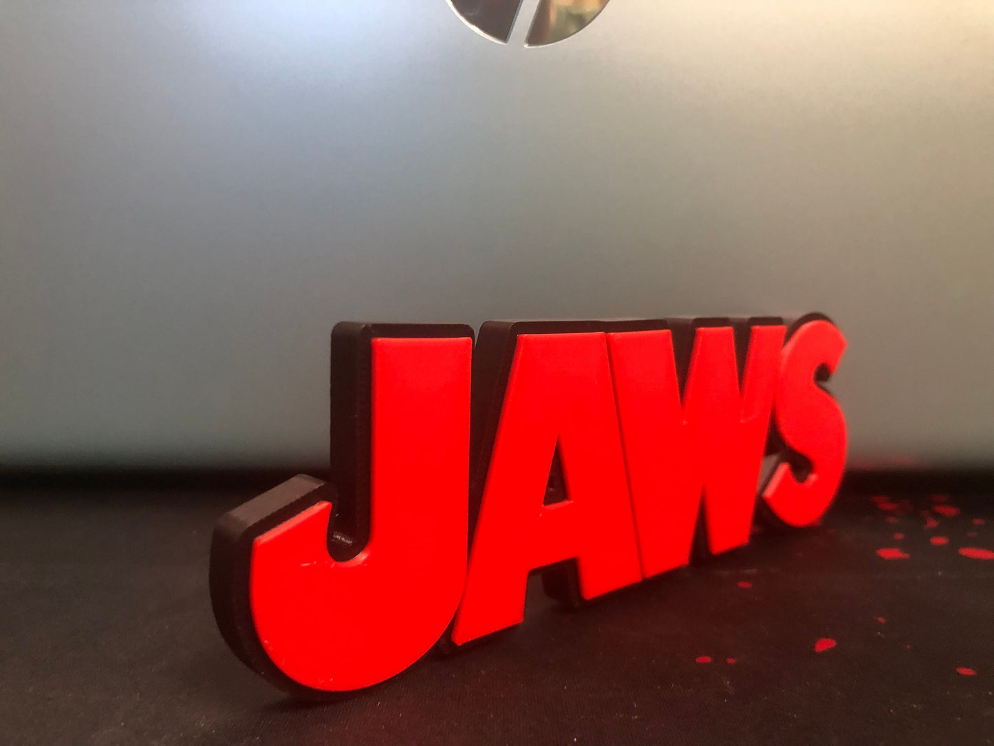 Jaws logo/shelf display