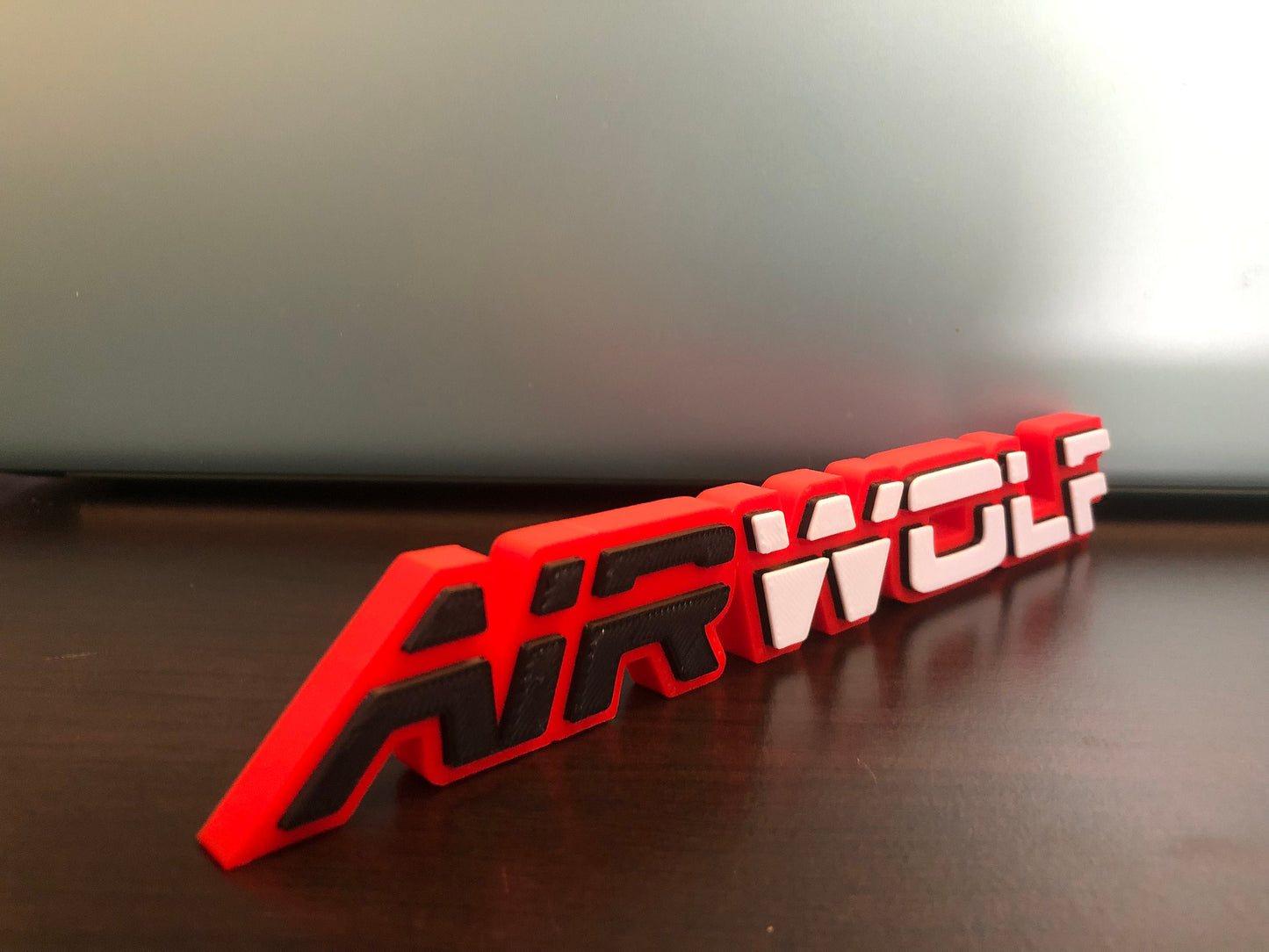 AIRWOLF logo/shelf display