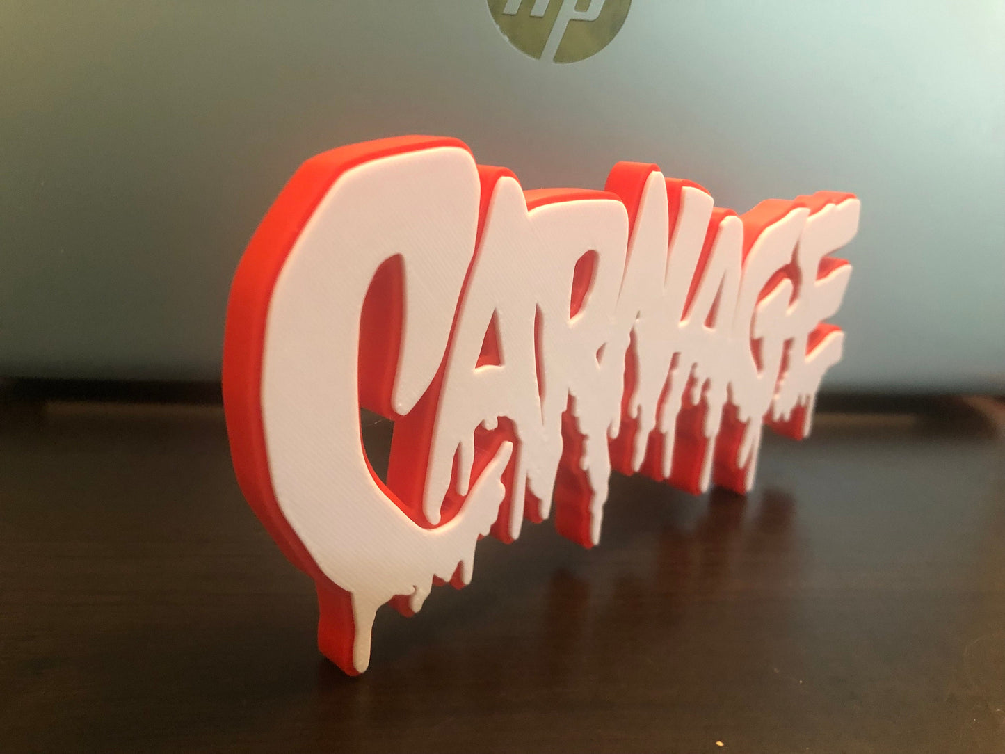 V2 Carnage logo/shelf display