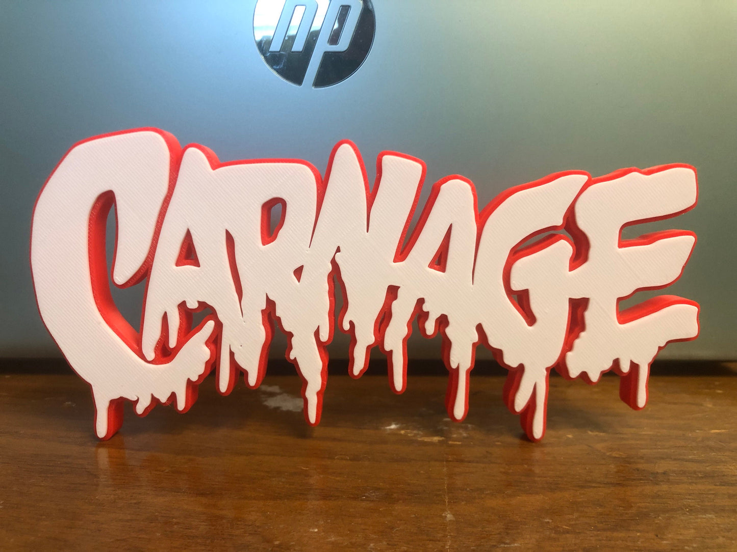 V2 Carnage logo/shelf display