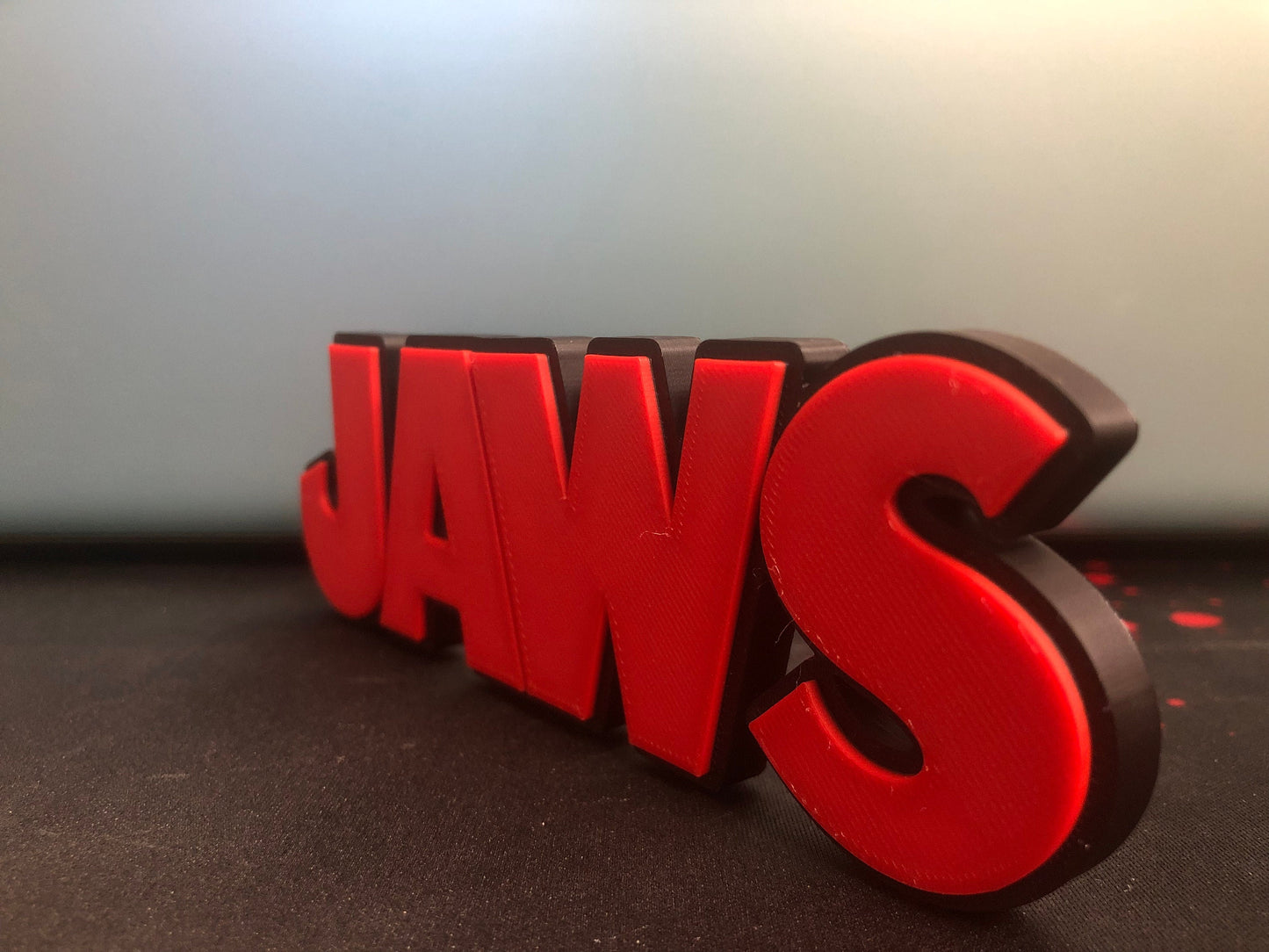 Jaws logo/shelf display