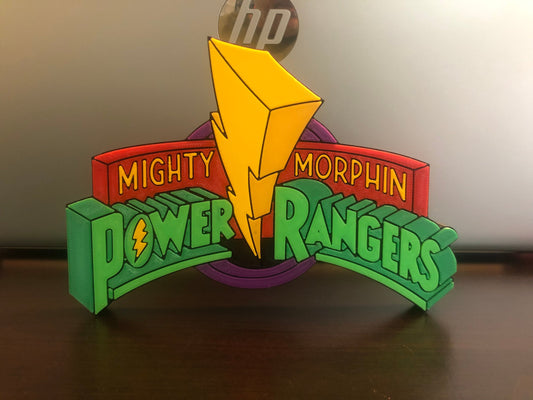 V2 MMPR logo/shelf display