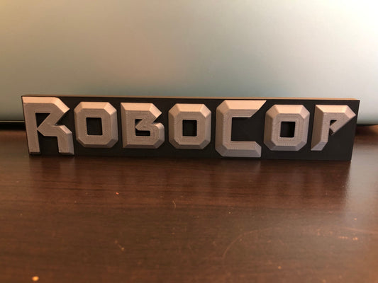 ROBOCOP logo/shelf display