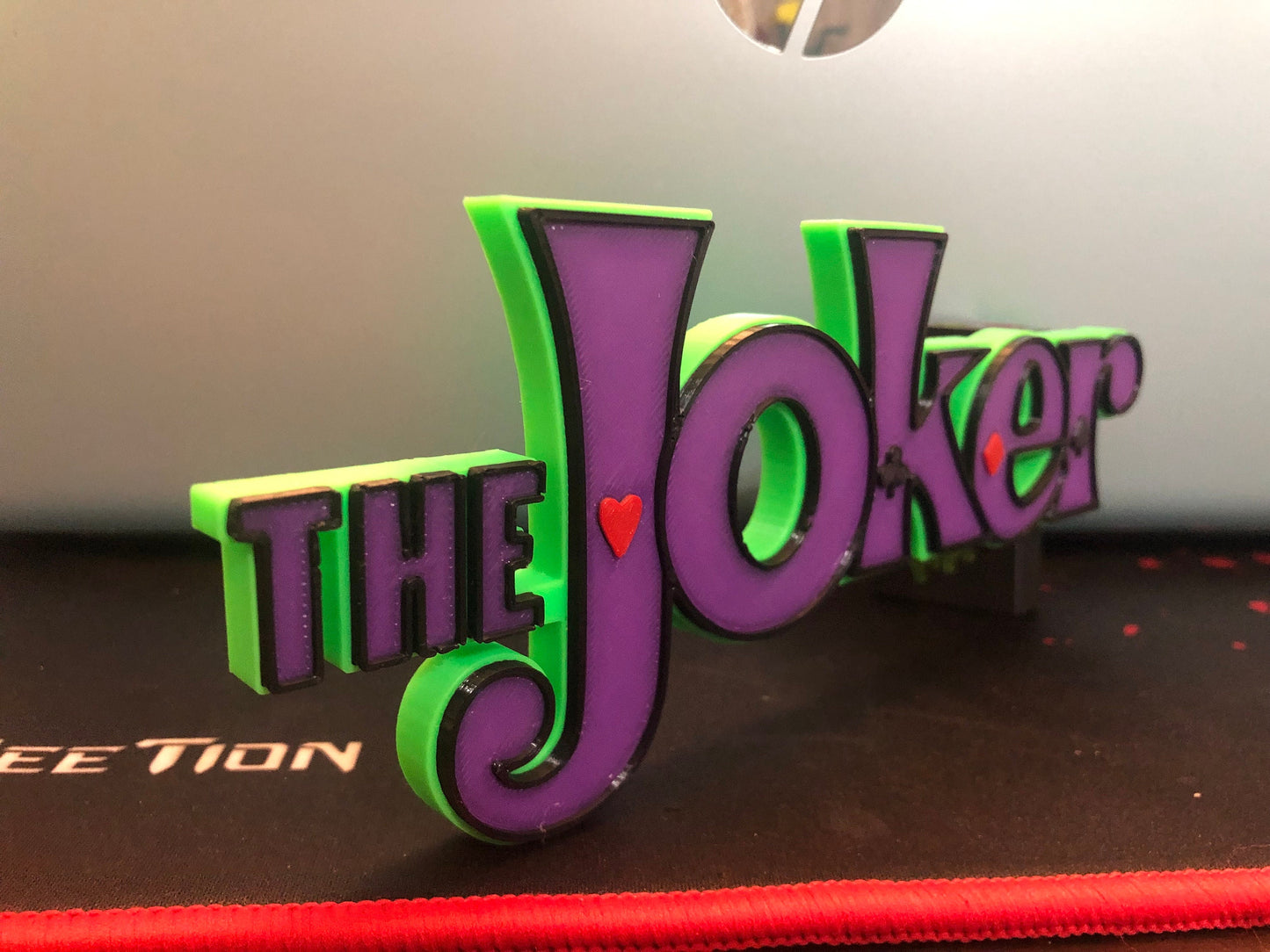 The Joker logo/shelf display